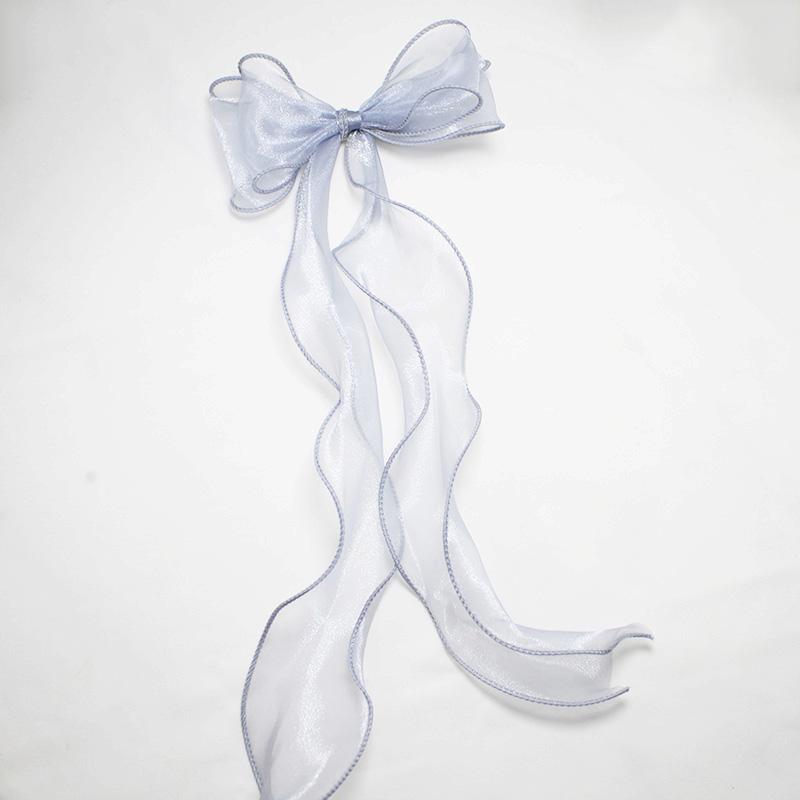 Lystrfac New Style Lace Bow Long Ribbon Hairpin for Women Wild Cute Girl Hairclips Fashion Braid Hairgrips Hair Accessories