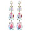 Geometric Drop Earrings With Cubic Zirconia For Women Fashion Jewelry Autumn
