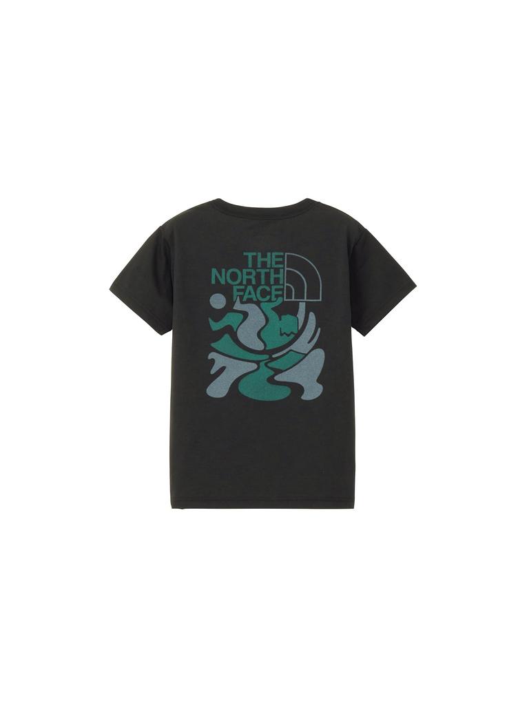The North Face ES Climbing Logo Size Short Sleeve Cut and Sew S/S Tee, Black, 150, T-Shirt