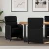Dining Chairs with Casters 2 pcs Black 58 x 65 x 98 cm