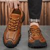 Fashion 2025 New Leather Mens Casual ShoesMen Treking Footwear  Leisure Walk Man Flats New Arrival Driving Shoes All-match Hiking Shoes