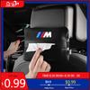 FTWG3 For Car Flip Fur Car Seat Back Hanging Tissue Box Car Armrest Box Napkin Bag Set For BMW M Power Performance M3 M5 X1 X3 X5