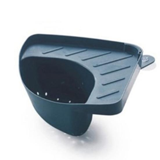 Kitchen Sink Triangular Waste Storage Holder Drain Shelf Corner Mounted Basket