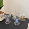 Green Ball Stemmed Decor Glass Cup Goblet Glasses Heat-resistant Cute High Borosilicate Dessert Ice Cream Bowl Festival Gift