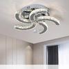 Modern Round LED Crystal Ceiling Light for Living Room or Hallway