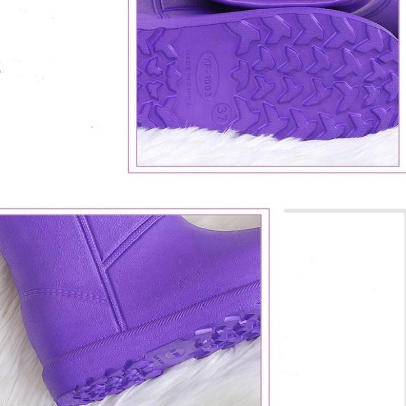 Winter wasserdichte Schneestiefel Damen und Herren warme Outdoor-Kurzstiefel Anti-Rutsch-Mittelrohr verdickt und plüschig