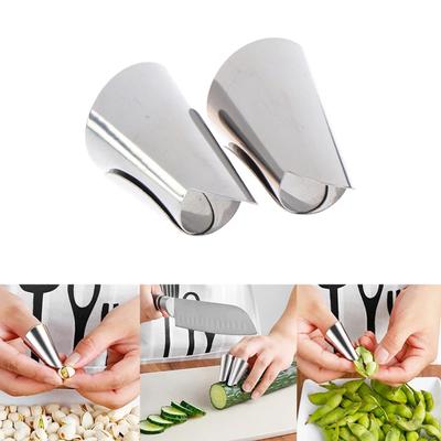 Stainless Steel Vegetable Nuts Peeling Finger Guard Multifunction Finger Protector Cover