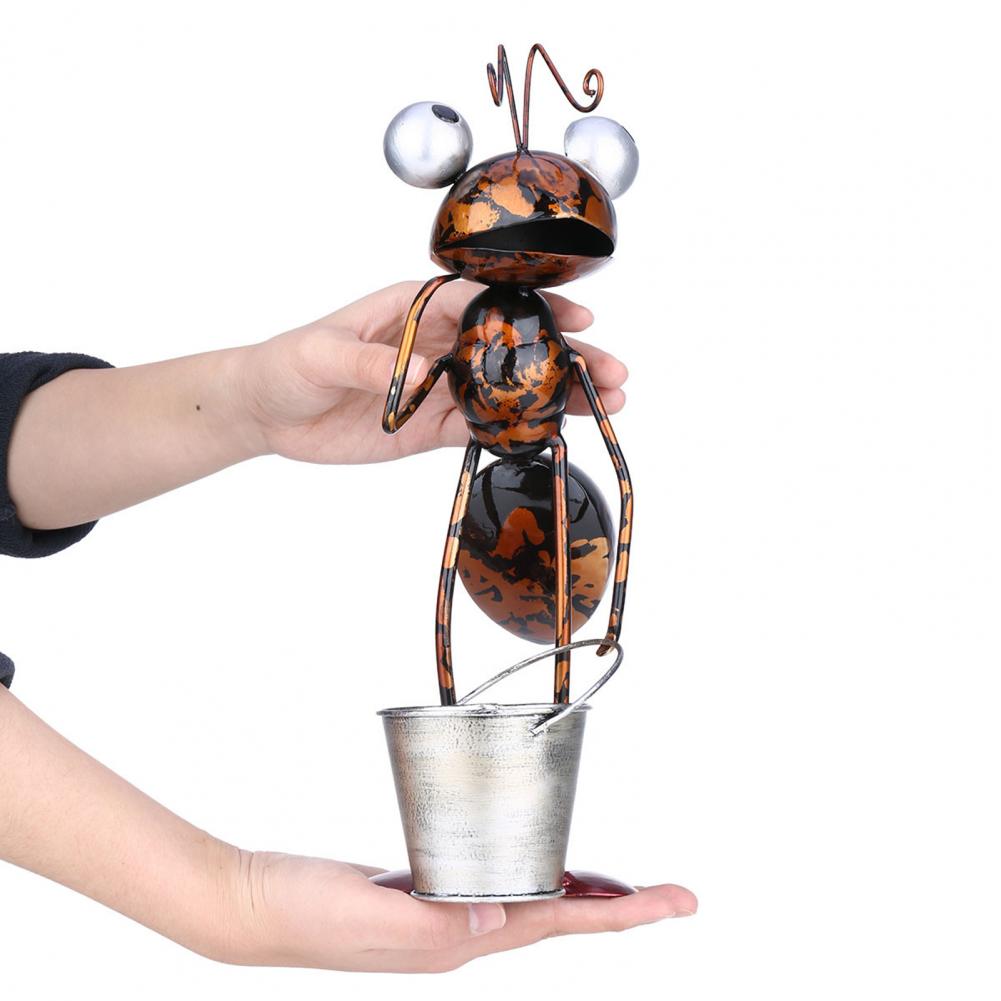 Ant Display Mold Decorative Interesting Exquisite Wrought Iron Ant Garden Statue Balcony Decoration
