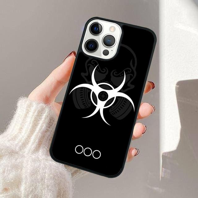 Biohazard Symbol Phone Case For iPhone 17 Air 14 15 16 16e 13 12 Max Cover For Apple iPhone 17 Air 11 Pro Max Plus Coque