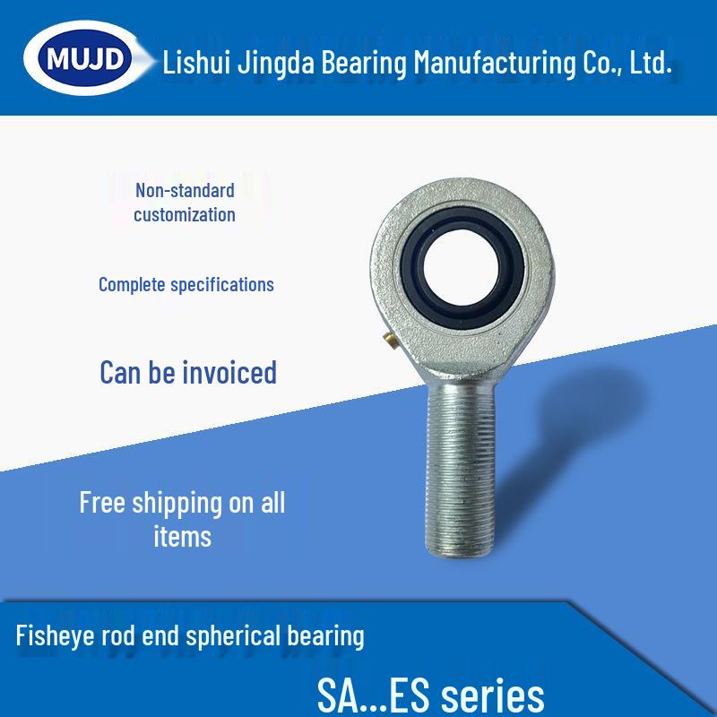 

Right-Hand Thread Rod End Spherical Bearing SA6E-SA80ES - Radial Fisheye Universal Rotation. M10*1.5