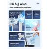 Portable USB Chargeable Handheld Fan Summer Mini Fan Outdoor Cooling Fan 3-gear Desktop Fan with Phone Holder for Office Study