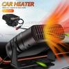 12V/24V Universal Car Heater Electric Quiet Vehicle 360 Degree Adjustable Small Space Thermostat 2 Level Temperature Car Heater