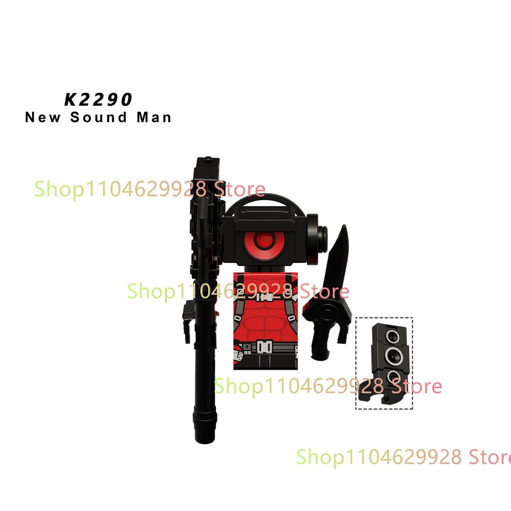 Skibidi Toilet Man Anime Cartoon Bricks Dolls Cameraman Speakerman TV Man Mini Action Bricks Toy Figures Building Blocks