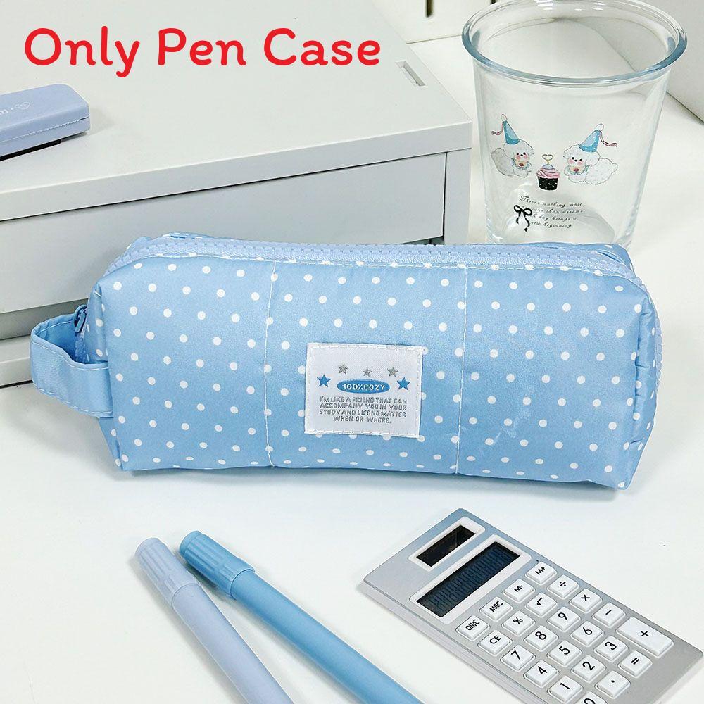 Portable Fabric Pen Case With Large Capacity For Students And Office Use
