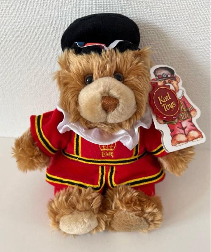 [USED] Keel Toys British Teddy Bear Plush Toy Royal Guard Soldier