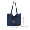 Vintage Women's Handbag, Denim Shoulder Bag, Large Capacity, Suitable for Daily Wear or Work Use