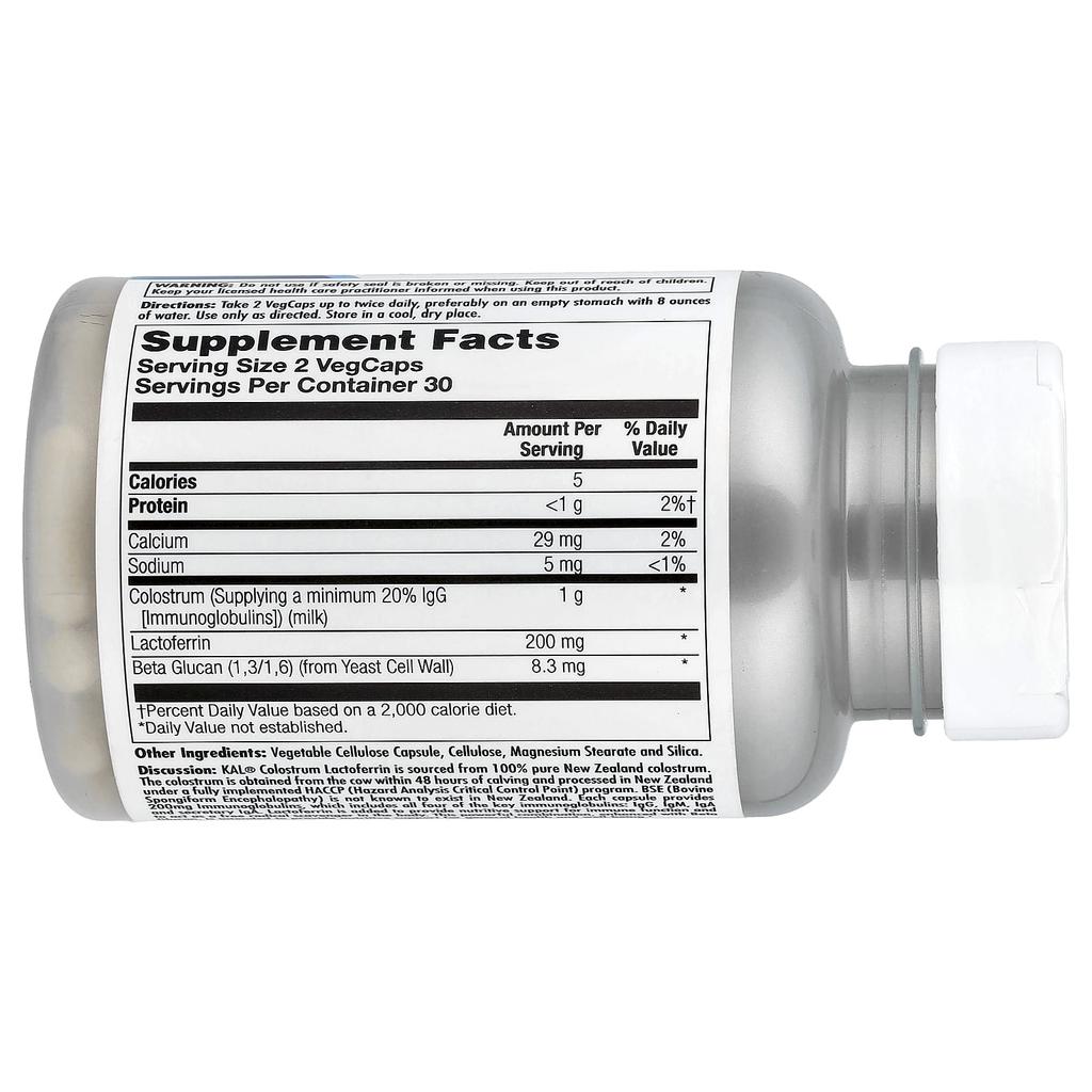 Colostrum Lactoferrin, 60 Veggie Capsules