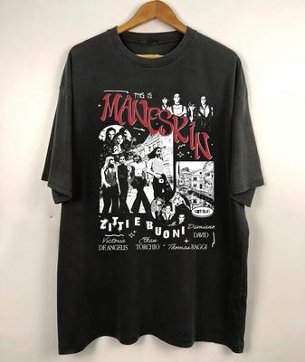 Μανέσκιν Vintage Μπλουζάκι Μανέσκιν Μπλούζα Måneskin Ροκ Συγκρότημα Μπλούζα Måneskin fa Unisex T-Shirt