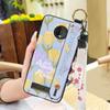 Ring Wristband Phone Case For MOTO Z4 Play Oil Painting Fashion Design Kickstand Anti-knock Back Cover Anti-dust Lanyard