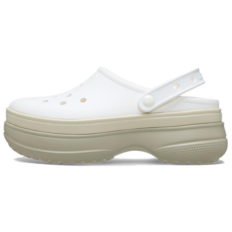 Crocs Classic Stacked Clog Chalk Unisex Sneakers White 211355-0WV