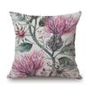 Home Decoration Flower Floral Oil Painting Sofa Throw Pillow Case Cotton Linen Bench Chair Seat Cushion Cover