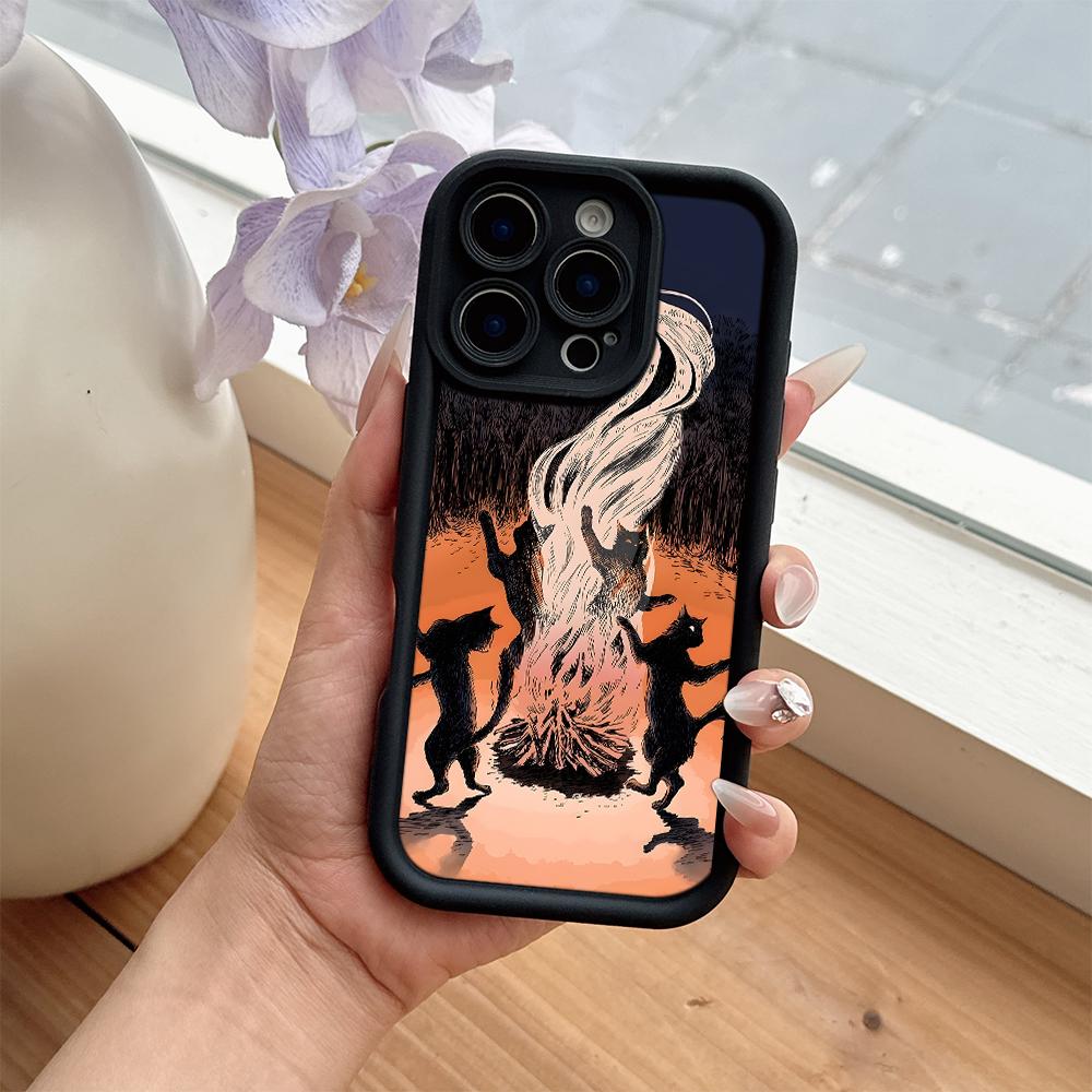 Creative lovely Halloween cat Phone Case for Huawei P50 Nova 9 10 Honor 400 300 200 X7B X7 X8 8A Magic7 X9c Smart Lite Pro 4G 5G