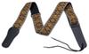HOSCO Gitarrengurt Jacquard-Webart 5cm Braun 98-160cm/Breite STR-DG71-BR