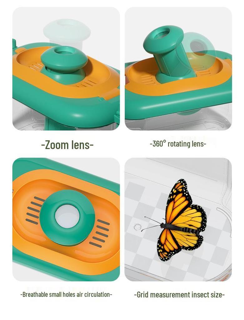 Science Experiment Kit: Insect Observation Box with Magnifying Glass & Animal Catcher
