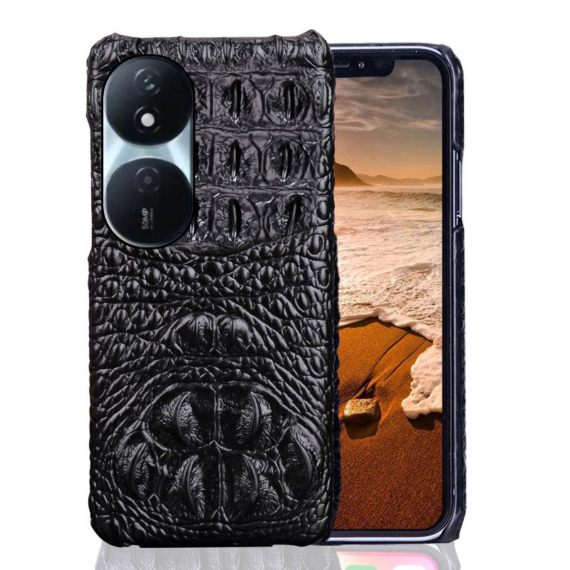 Honor Play 50 Plus Cowhide Crocodile Pattern Leather Protective Case