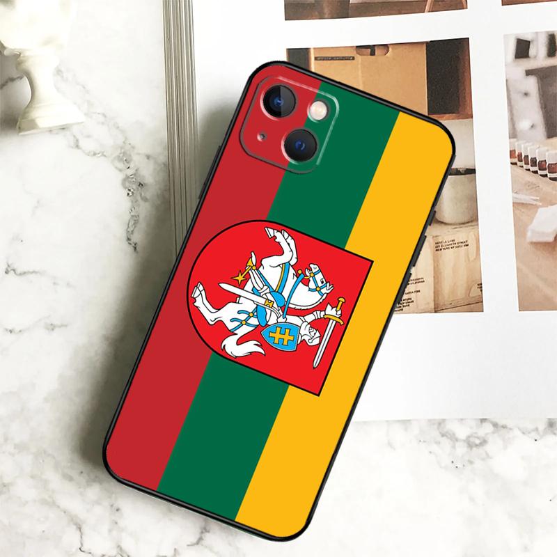 

Lithuania Flag Phone Case For iPhone 17 16 15 14 13 11 12 Pro Max Plus 12 13 Mini 16e 17 Air Cover Coque iPhone 15Pro MAX