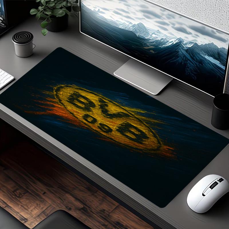 Tapis de Souris Impression Borussia Dortmund, pour Clavier Pad Ordinateur Portable Mat pour Bureau Utilisation à Domicile, Décoration de Bureau, Cadeau d'Anniversaire Parfait pour les Joueurs