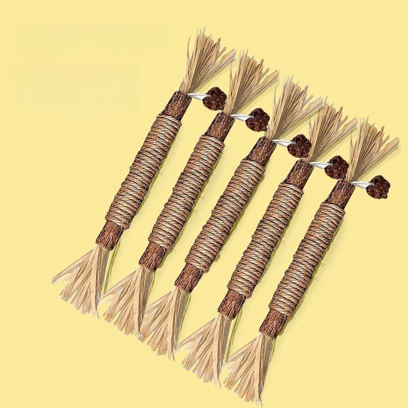Catnip Teething Stick Toy: Self-Entertainment, Teeth Grinding, and Cleaning for Cats.