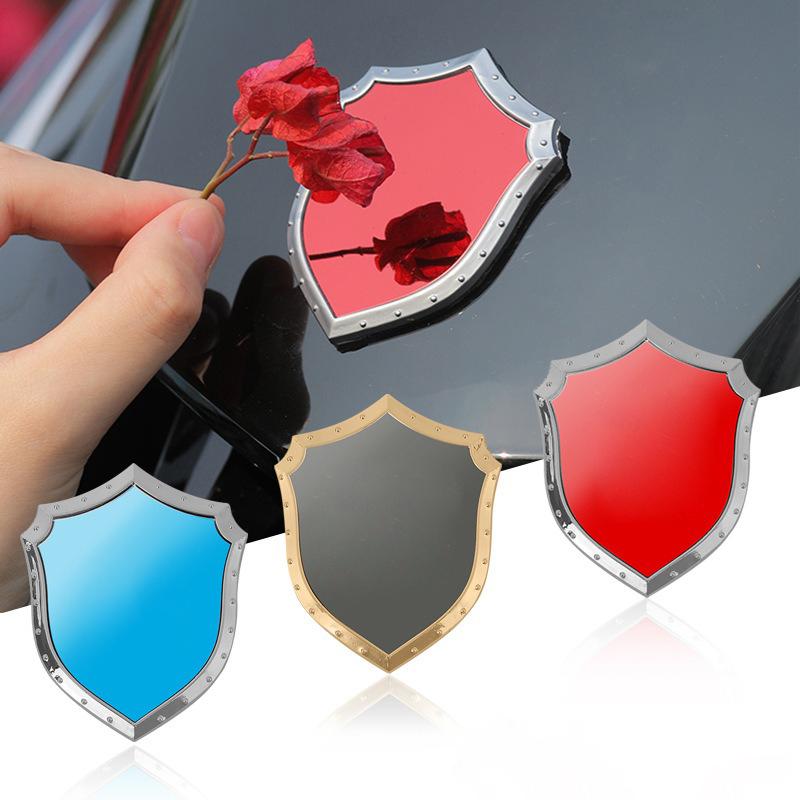 3D shield truck stickers Metal stainless steel truck car accessories for Ferrari F430 Stradale Roma 488 Spider SF90 Portofino F8