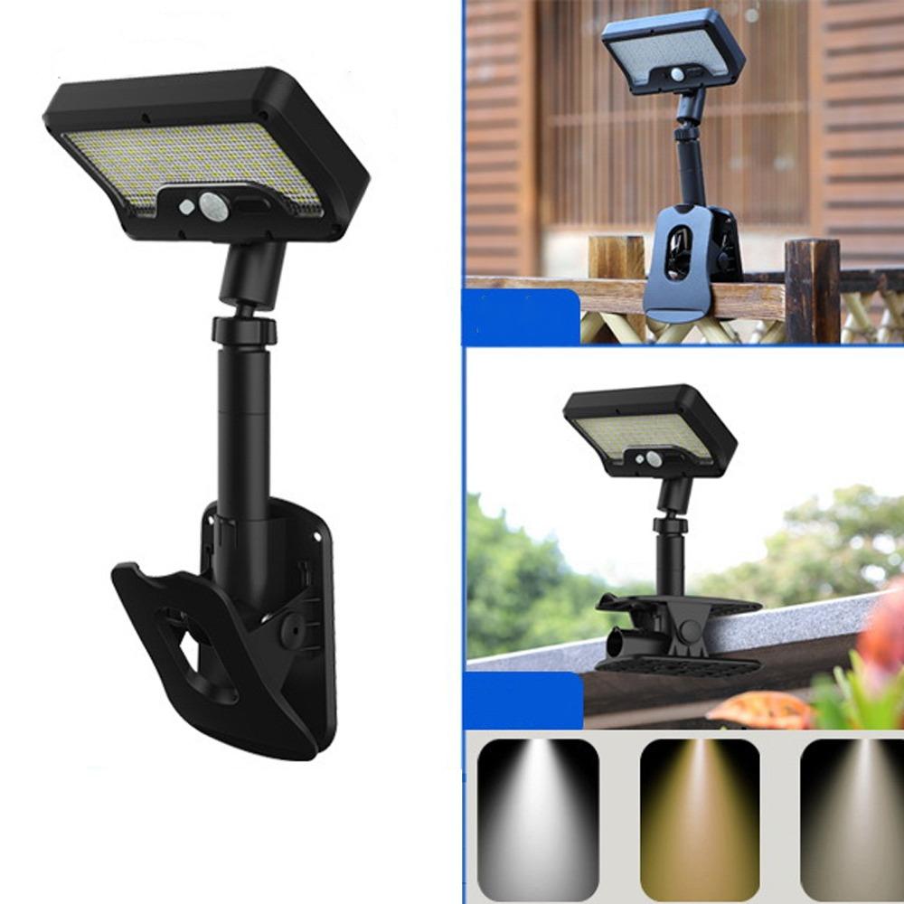 Waterproof Solar Wall Light Auto on/Off 92 LED Motion Sensor Light Vertically Adjustable 4 Modes Garden Street Lights