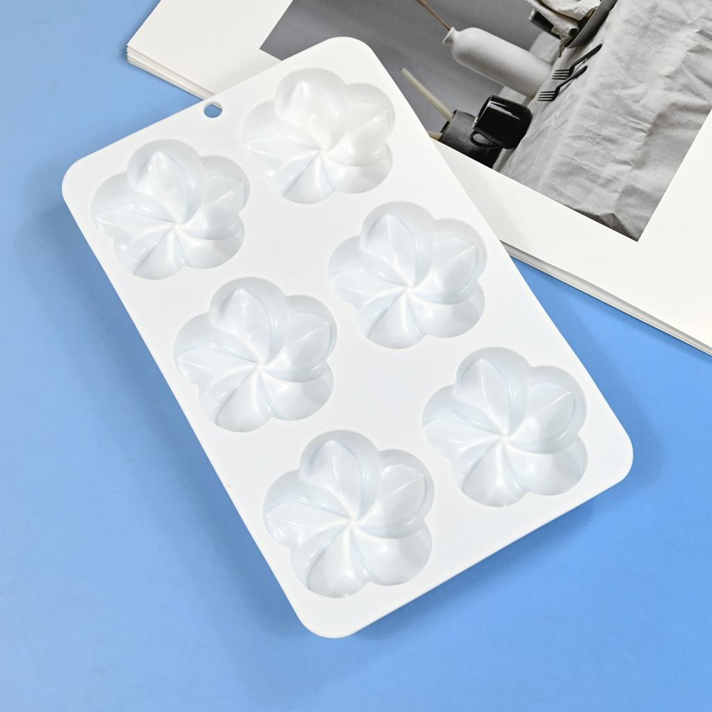Flower Shape Silicone Molds Making Mousses Cake Molds Decorating Baking Tool for Making Chocolate Fondant Dessert