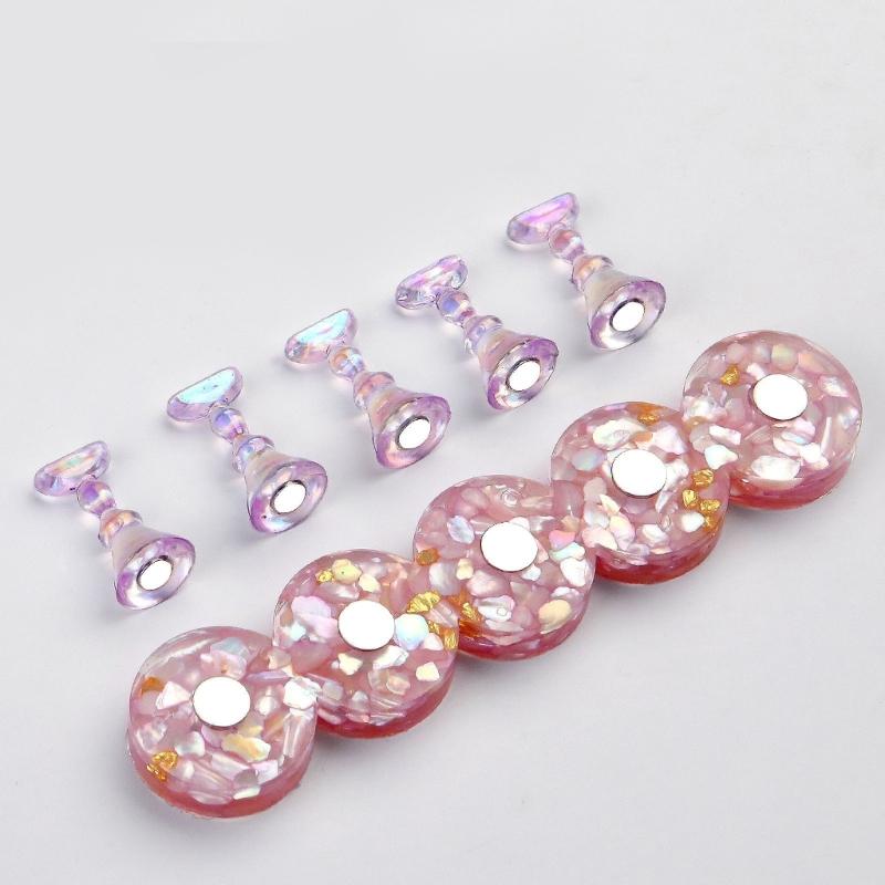5Pcs Multifunctional Nail Extension Holder Manicure Nail Art Accessories Display Stand Of Artificial Nails Securely