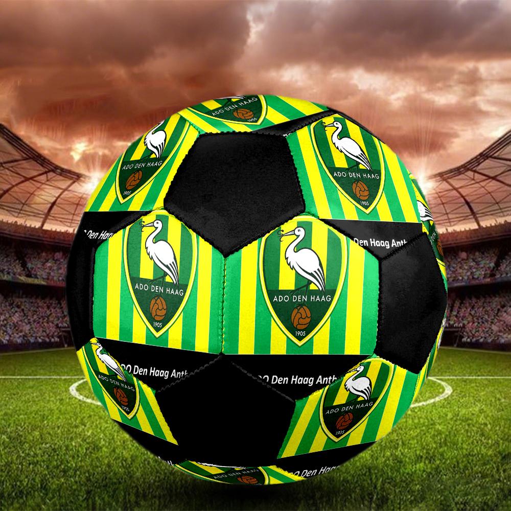 SIZE 5 ADO Den Haag Soccer Ball Colorful All Ages Machine Stitched PVC Competition Ready Durable High-Bounce