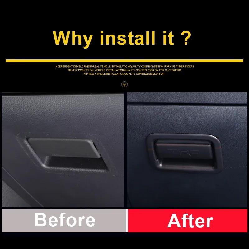 For Toyota RAV4 XA50 -  2024 Accessories Glove Box Handle Patch Cover Copilot Storage Clasp Hands Sequ Stickers