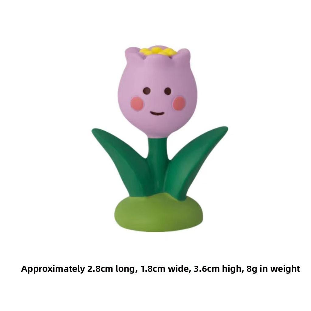

Cat Resin Figurine Miniature Garden Decor With Cherry Blossom Scene For Home And Office Style K