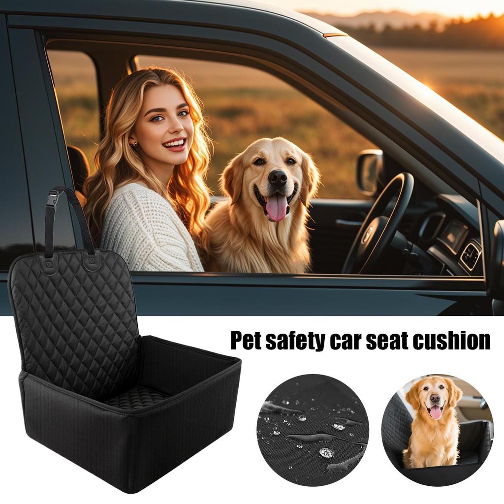 Pet Safety Car Seat Cushion SUV Dog Car Seat Large Waterproof Pet Seat Cover for Cars Easy Clean Booster Cushion Carrier Cover