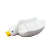 Charming Duck Ceramic Soap Dish: Creative and Cute, Drains Water for a Neat Bathroom.
