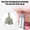 Mute Nose Hair Trimmer Stainless Steel Manual Trimmer Suitable For Nose Hair Razor Washable Portable Nose Hair Trimmer