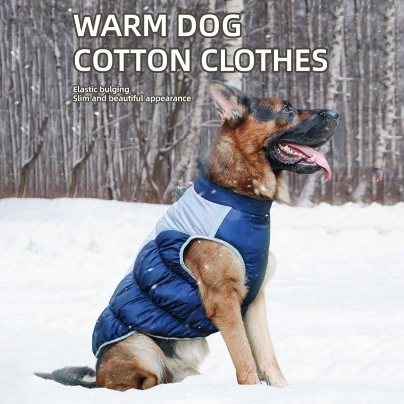 Dog Jacket Waterproof Puppy Clothes For Medium Large Dogs Winter Pet Costume French Bulldog Coat Labrador Shepherd Vest Harness
