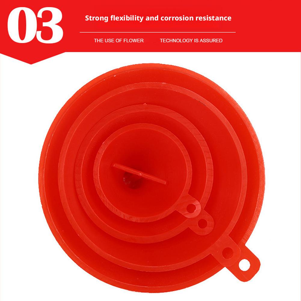 4Pcs Plastic Funnel Set Universal Car Motorcycle Oil Gasoline Fuel Funnel Oil Change Refueling Tool Oil Funnels Filling Tool Mass Air Flow 3