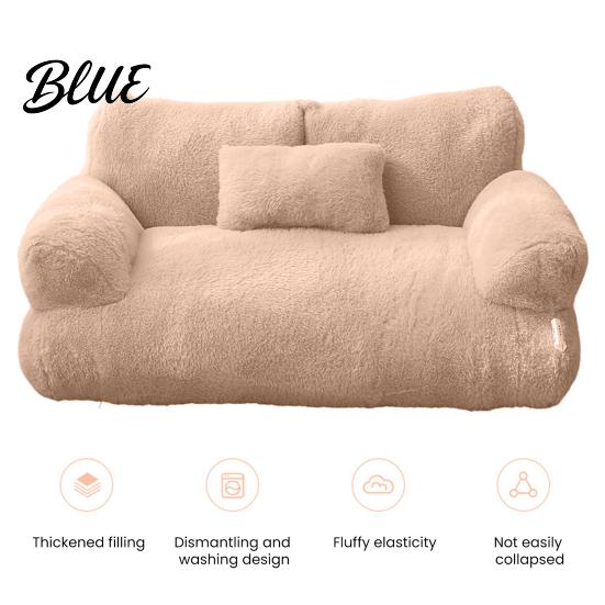 Non-slip Pet Bed Dog Nest Comfortable Removable Sofa Soft 1 Set Cozy Washable Cat Sleeping