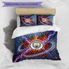 Manchester City Pattern Printed 3PCS Bedding Set Soft Skin-Friendly Washable Duvet Cover & Pillowcases Set All Season Bedroom