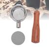 58mm Bottomless Portafilter Fit for Petrus Stainless Steel Universal 3 Ears Portafilter with Wooden Handle Filter Basket Tools