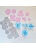 Troqueles de Corte con Estampado de Flores Troquelados de Flores Plantilla para Hacer Tarjetas de Cumpleaños Scrapbooking DIY Álbum Manualidades con Papel