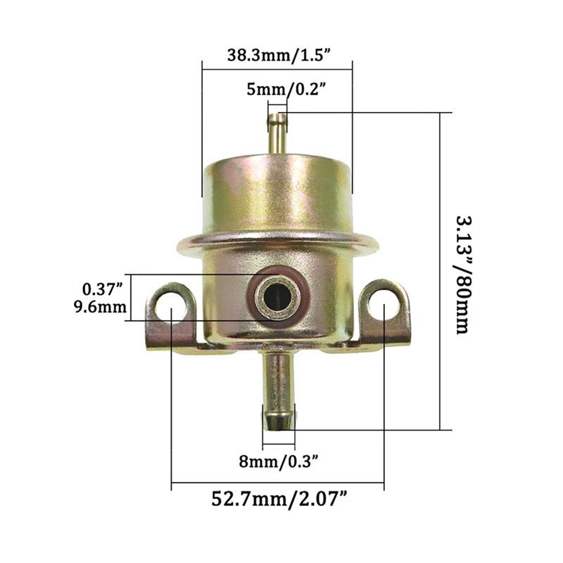 For 944 S 2.5L 2.7L 3.0L 1987 1988 1989 New 4.0 Bar Fuel Oil Pressure Regulator 0280160263 94411019804