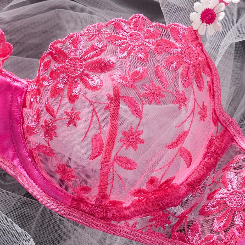 Exclusive for Sexy Lingerie Women's Sexy Clothes Transparent Mesh Flirting Lingerie Set